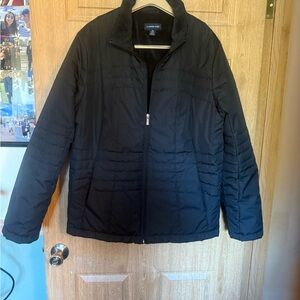 Lands' End Men's Black Puffer Jacket